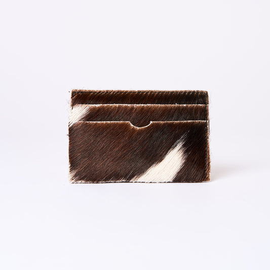 COW HAIR CARD HOLDER - DIAGONAL SCAR   (H)