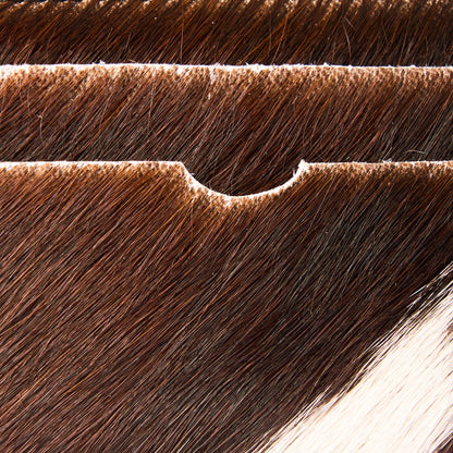 COW HAIR CARD HOLDER - DIAGONAL SCAR   (H)