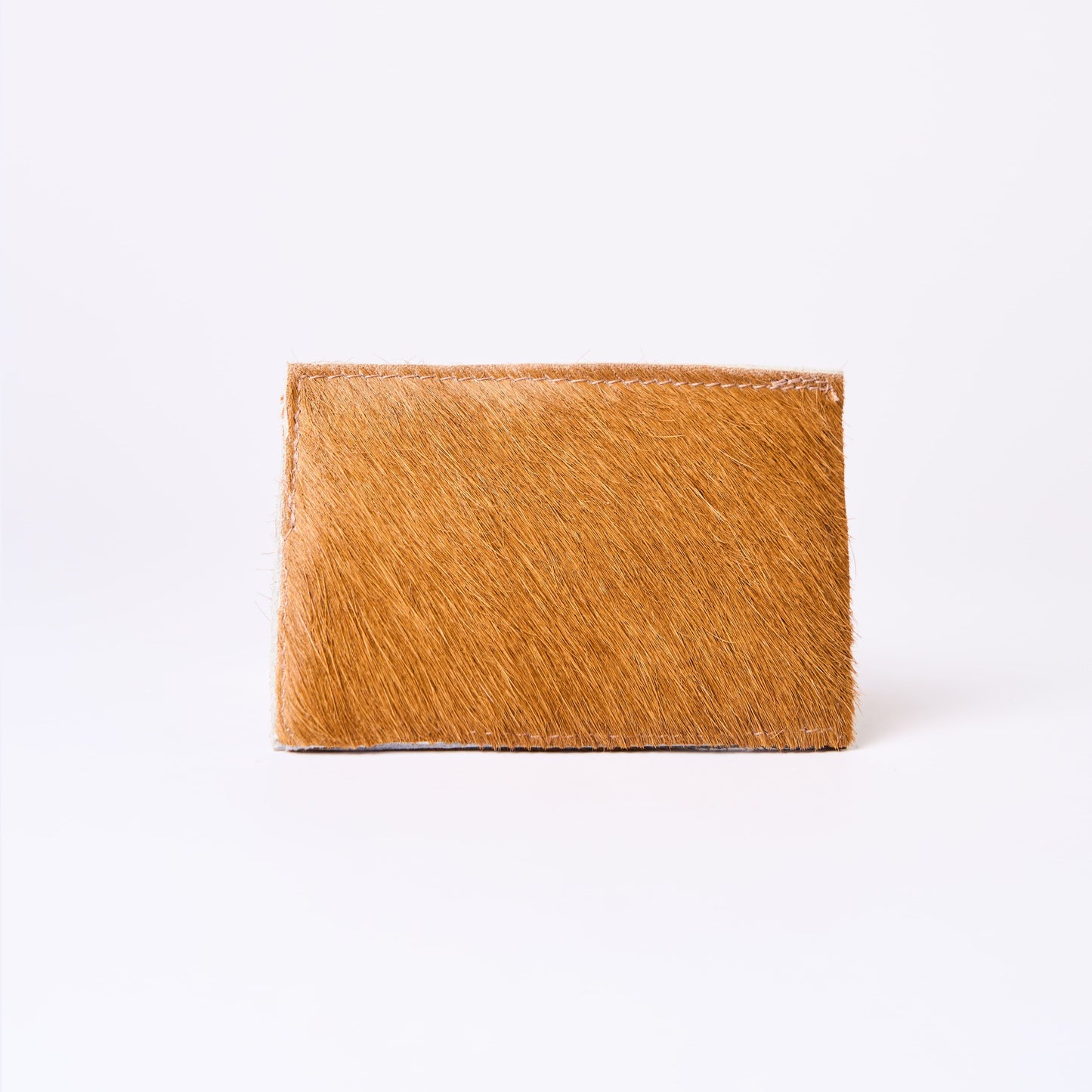 COW HAIR CARD HOLDER - BROWN RUSTIC  (H)