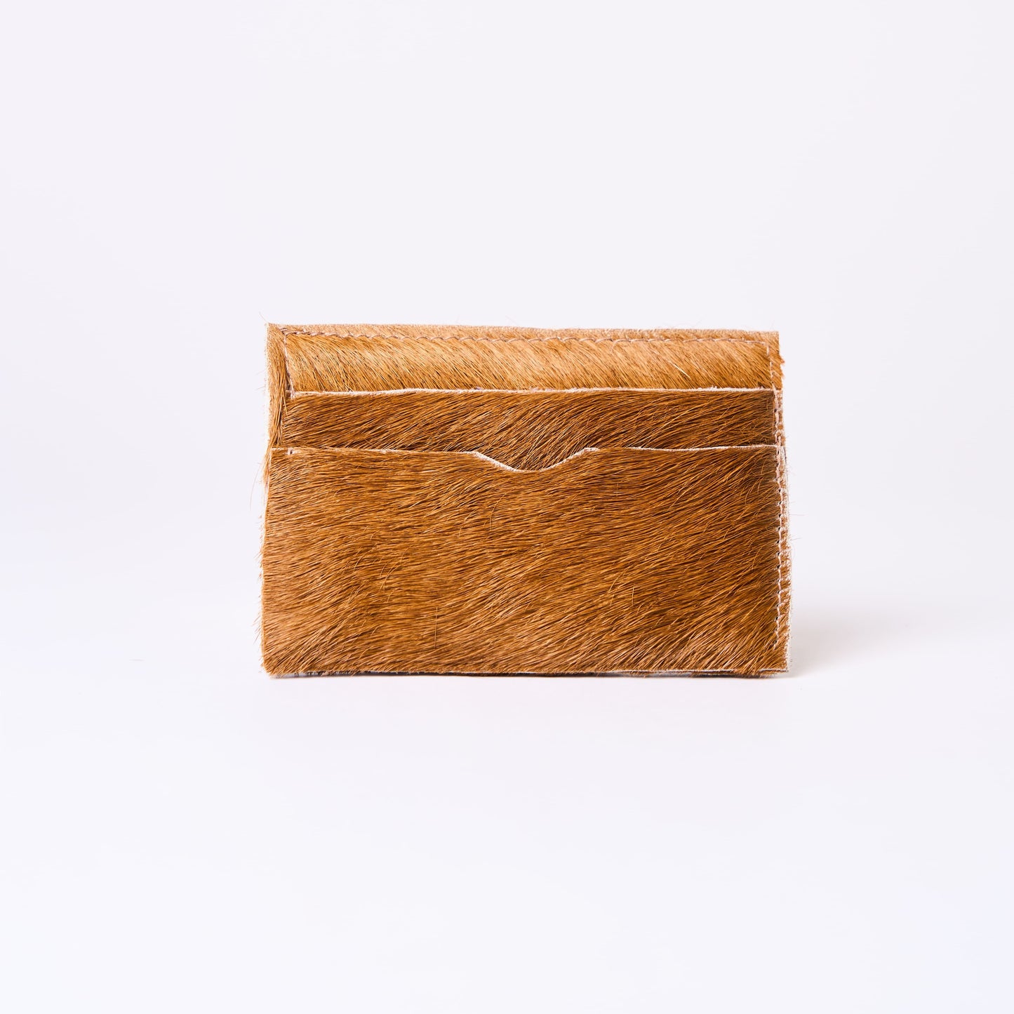 COW HAIR CARD HOLDER - BROWN RUSTIC  (H)