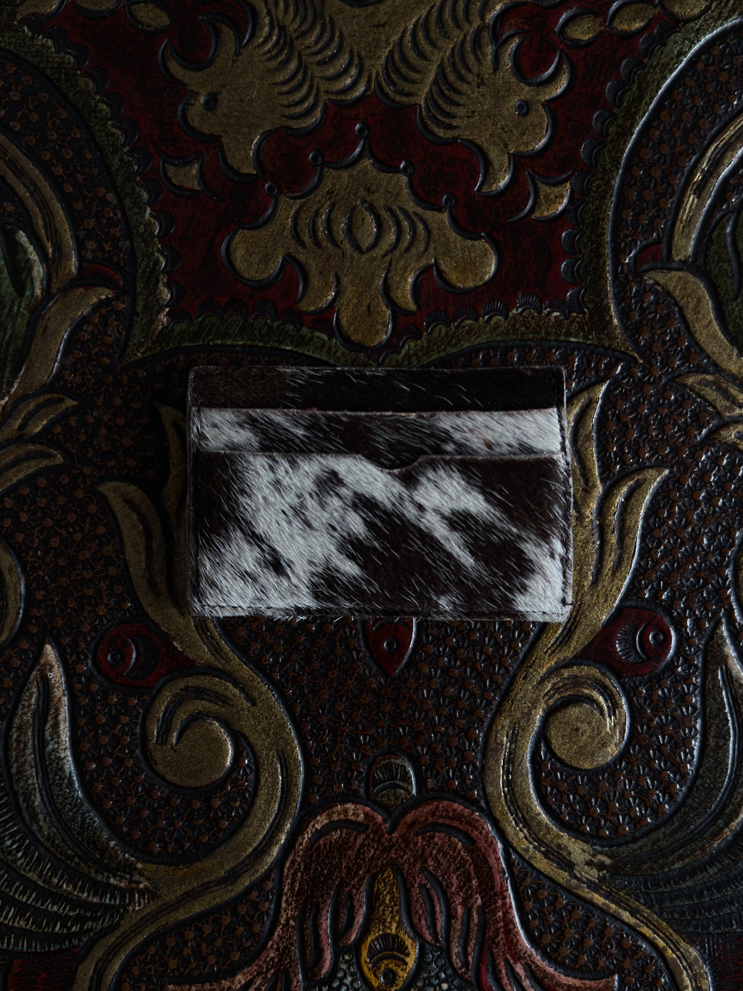 Cow Hair Card Holder H #1