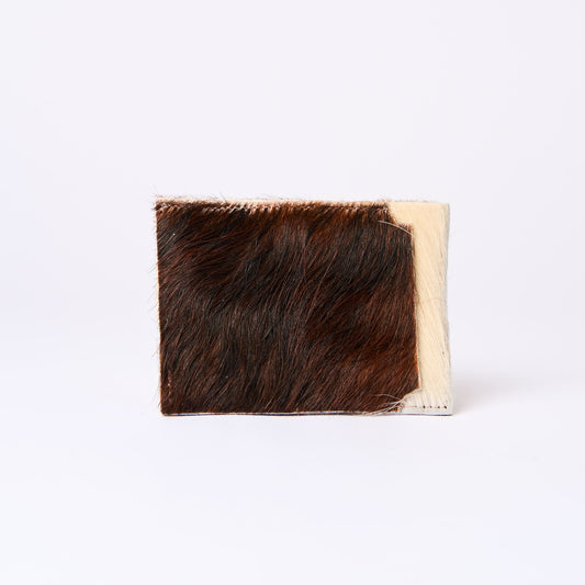 COW HAIR CARD HOLDER -  ASYMMETRIC SCAR (V)